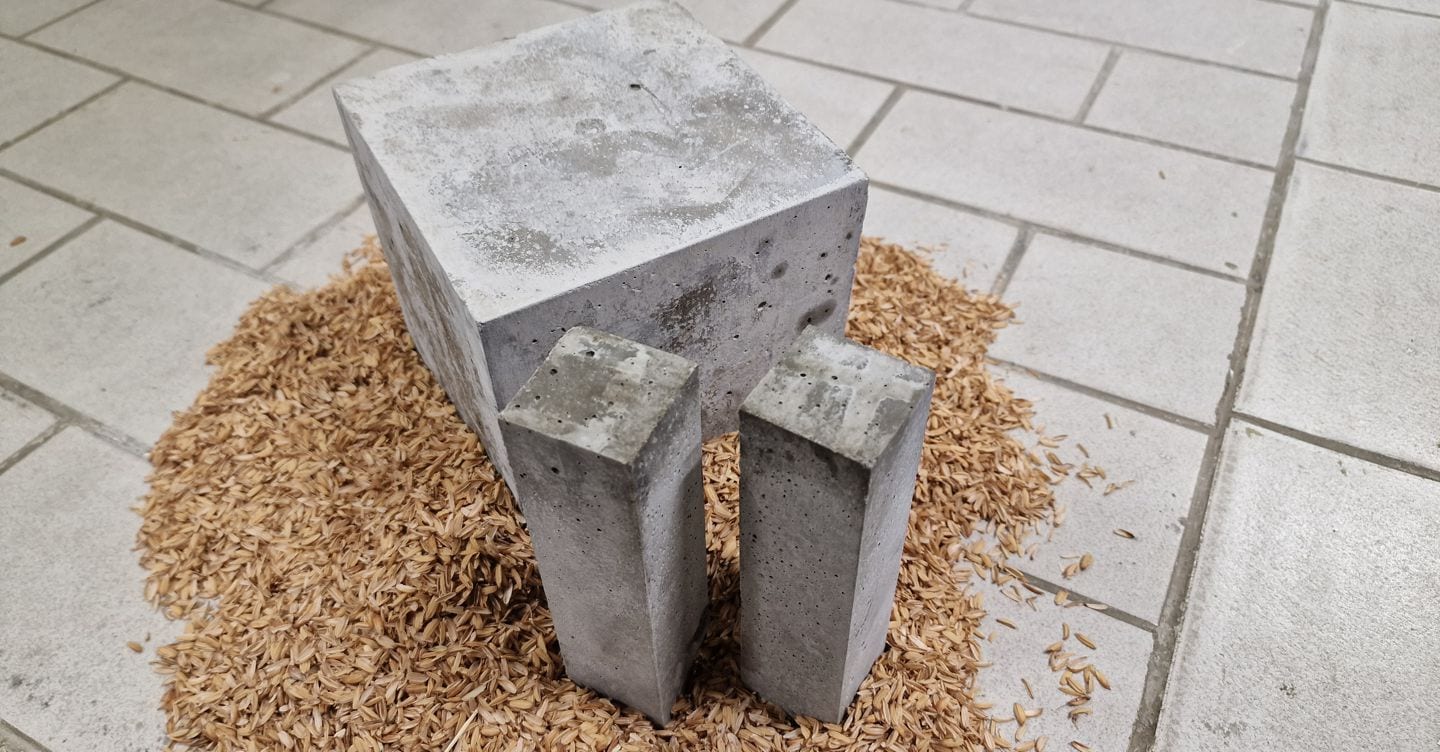 Cemento sostenibile: scarti di pietra piasentina e lolla di riso per costruzioni eco-friendly